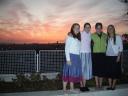 Sunset and cute girls!